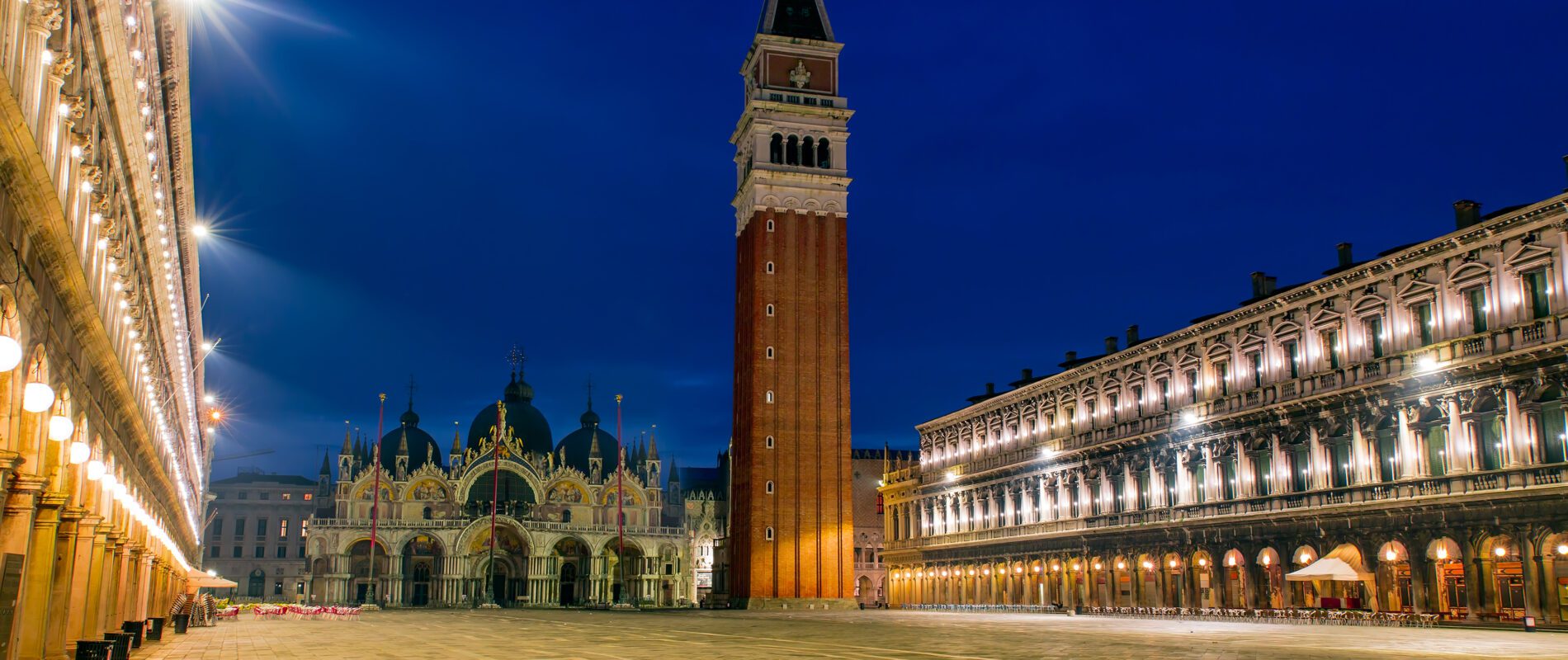 Piazza San Marco - Venezia, notturno dorato